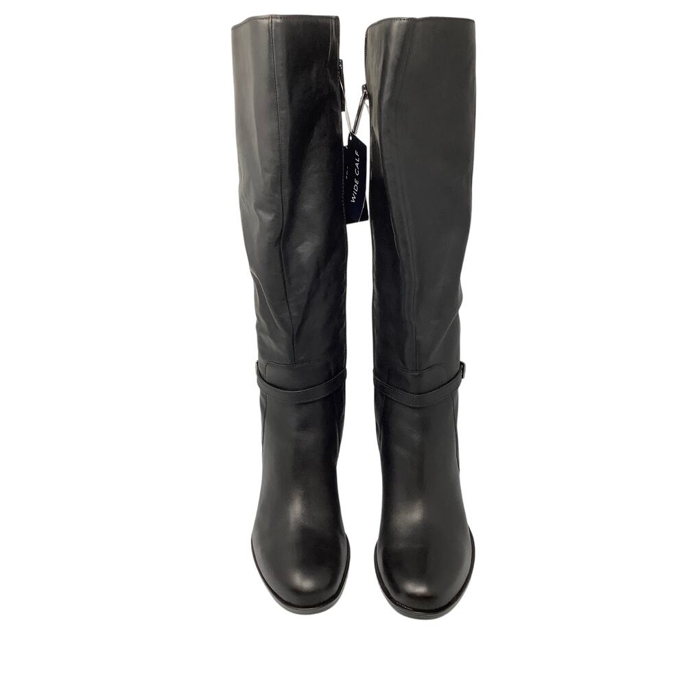 Naturalizer Women's 11M WC Black Leather Kalina Knee High Boot Wide Calf OS20-22 - Picture 2 of 8